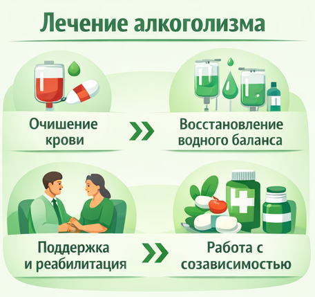 лечение алкоголизма в Нижневартовске этапы